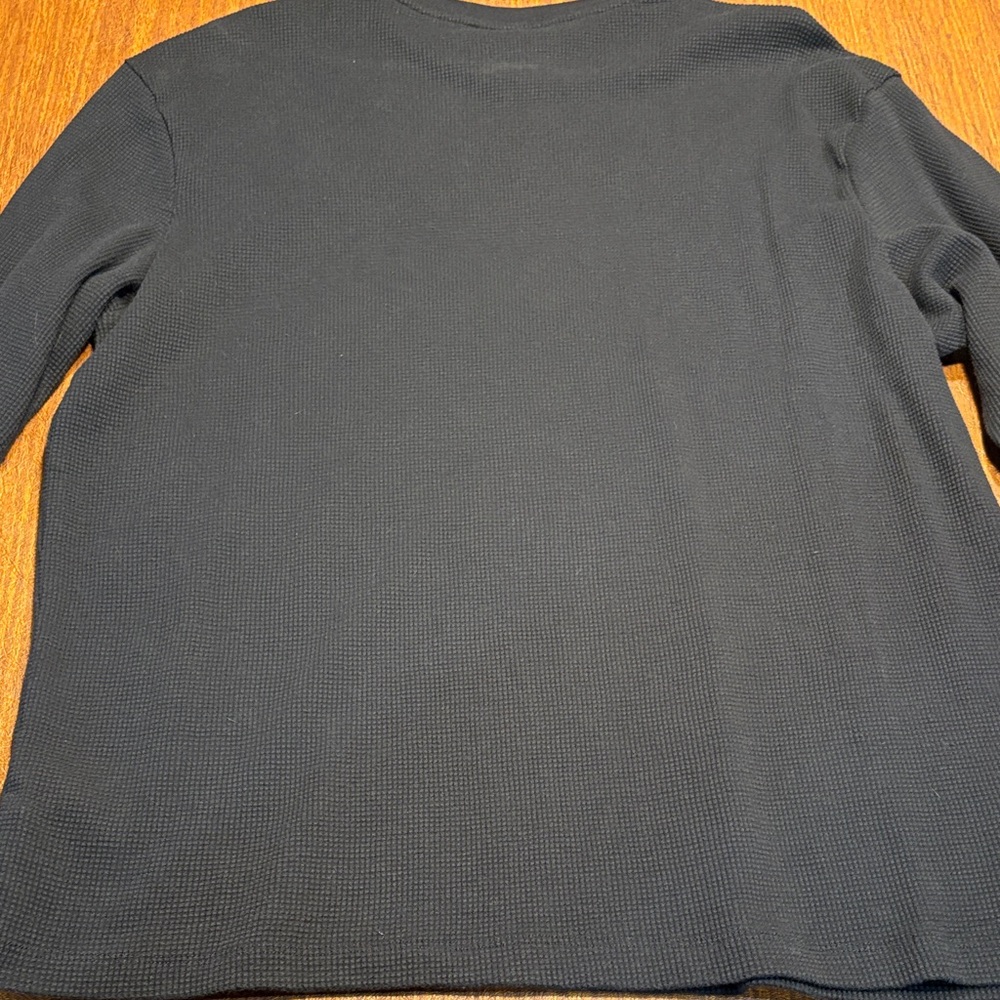 Calvin Klein Men's Black Long Sleeve Thermal Tee - Picture 5 of 5